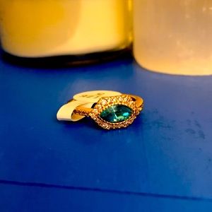 Aqua Gold Ring size 5